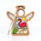 3.5" (H) Flamingo Beach Ornament - Handcrafted in Texas - Mother's Angels® Christmas Angel Wings Figurine